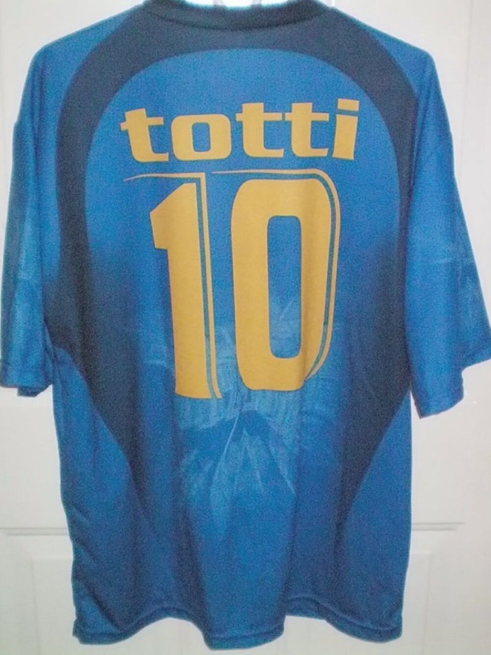 Italia National Team Soccer Jersey Totti #10 Size XL